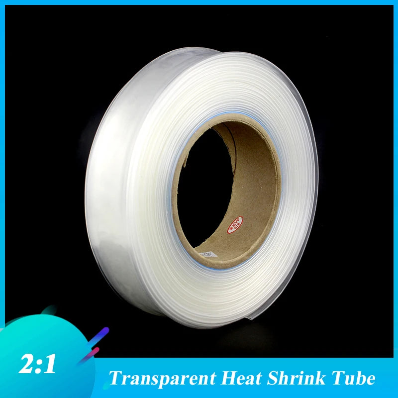 Transparent Clear Heat Shrink Tube for USB Protector Wrap Wire Kits 2:1 DIY Connector Shrinkable Tubing Sleeving Wrap Wire Kits