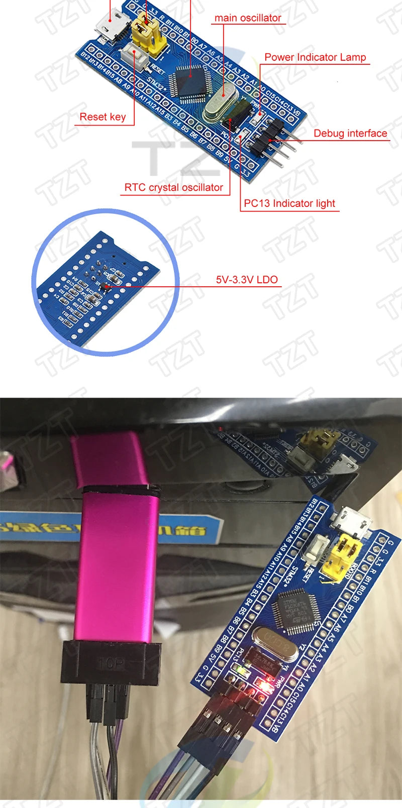 1/3pack STM32F103C6T6 STM32F103C8T6 ARM STM32 Minimum System Development Board Module For Arduino