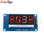 TM1637 4 Bits Digital LED Display Module For 7 Segment 0.36Inch Clock RED Anode Tube Four Serial Driver Board Pack