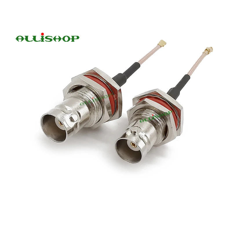 1Pcs BNC Female Jack Bulkhead to U.FL Female RF Coaxial Connector RG178 Cable Pigtail Adapter 5-50cm