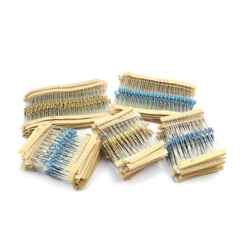 200PCS 1/4W Carbon Film Resistors 5% 1R-10M 10R 47R  56R 100R 220R 1K 4K7  6K8 100K 330K 560K 1M  ohm Color Ring Resistance
