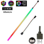 Addressable ARGB 5V LED Strip 3Pin Computer PC Case Tape Light WS2812B SMD 5050 Flexible Changeable Color Gamer Desktop Lamp