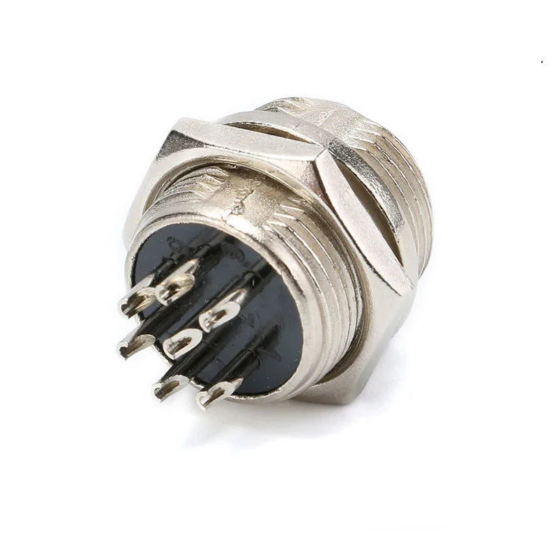 1/5Pcs GX16 2/3/4/5/6/7/8 Pin 16mm Circular Aviation Male Socket Plug Wire Panel Connector Adapter