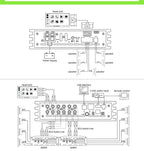 Sennuopu 8 Channels Digital Sound Processors  Audio Amplifier DSP 6 Ch  Amp 12V with Bluetooth Automotive Sound for Car DP-X680