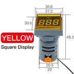 Mini Digital LED Thermometer Square/Round Head Temperature Gauge for Liquid & Air Measurement Range -25℃ to 150℃