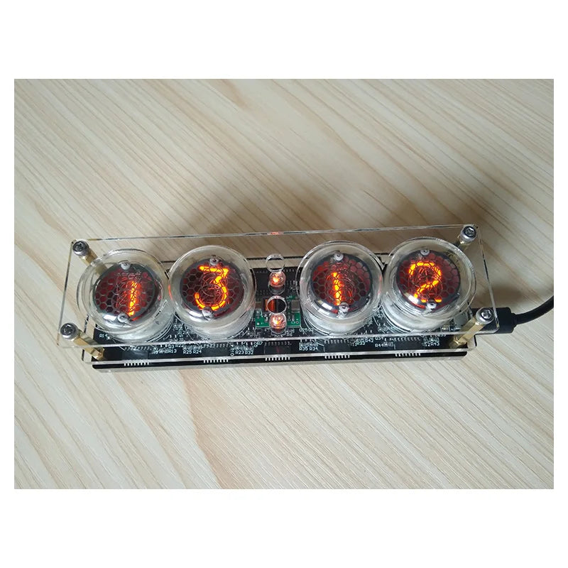 Glow Tube Clock 4-bit Integrated + Remote control RGB LED DS3231 TIME Nixie Clock QS30-1 SZ1-1 SZ3-1 SZ-8 ZM1020 Z560M