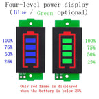 1S 2S 3S 4S 6S 7S 8S Series Lithium Battery Capacity Indicator Module Display Electric Vehicle Battery Power Tester Li-po Li-ion