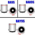 2PCS T11 233 H6W T4W BA9S BAX9S BAY9S LED Car Interior Reading Dome Lamp Auto Tail Side Bulb Parking Light License Plate Bulb