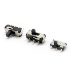 10PCS Slide Switch Micro-power Toggle Switch Single and Double-row Direct-inserted Horizontal Sliding Second Gear Third Gear