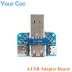 5pcs/1pc USB To DIP Adapter Pin Board Micro / Mini / Port USB Male and Female Head 2.0/3.0/3.1 Type-C to DIP Converter Plate