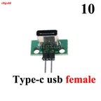 1pcs Micro Mini USB Type C USB 2.0 3.0 Male Female PCB Connector 90 Degree Data Charging Cable Jack Test Board with Pin Header