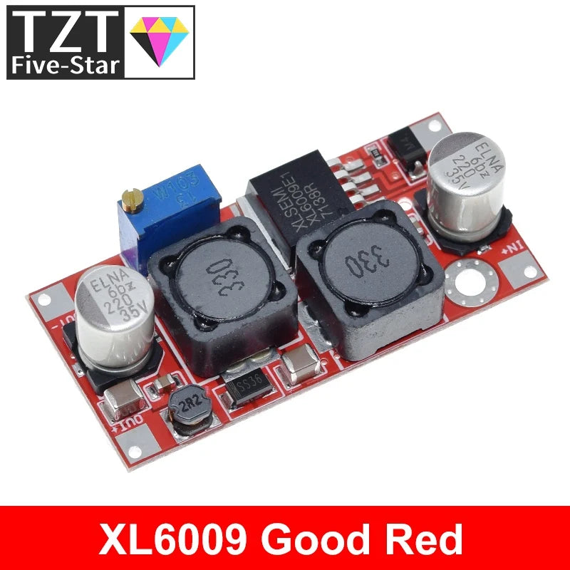 TZT 1/3PCS Boost Buck DC-DC Adjustable Step Up Converter XL6009 Power Supply Module 20W 5-32V to 1.2-35V