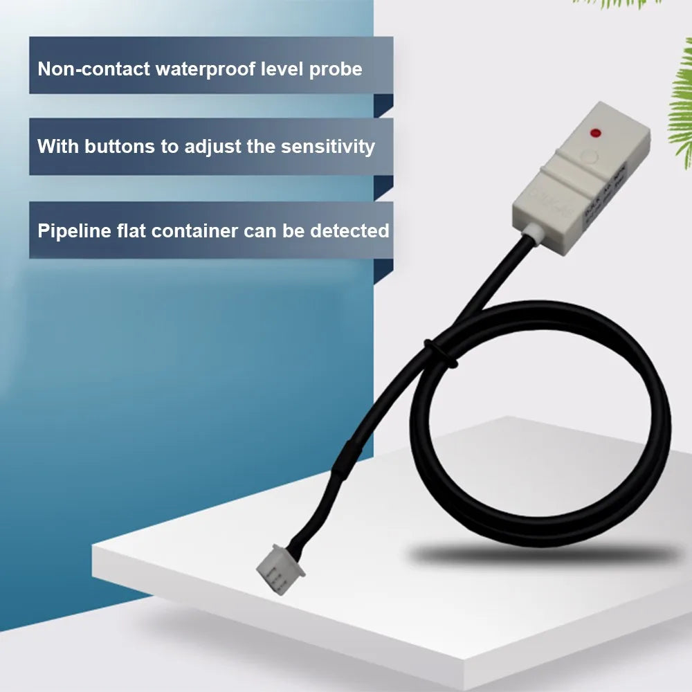 Water Level Detector 5V 12V 24V Capacitance Non-contact Liquid Level Sensor Intelligent Induction Level Switch Detection Switch
