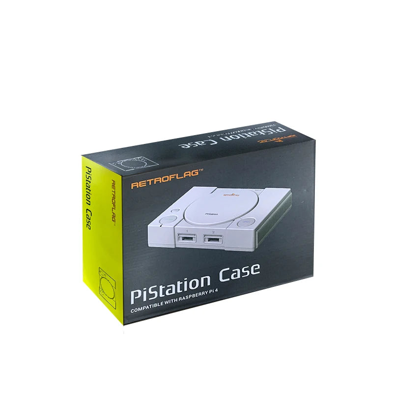 RETROFLAG PiStation Case Raspberry Pi 4 Case with Cooling Fan and 3pcs Heatsinks Pistation LCD Case for Raspberry Pi 4 /Pi 4B
