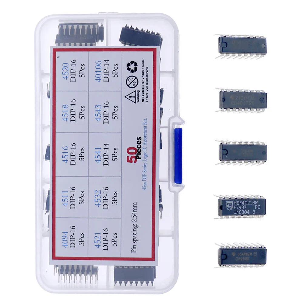 HEF/HCF/CD40XX DIP 4000 Series CMOS Logic IC Assortment Kit 4001 4011 4013 4028 4040 4060 4066 4071 4081 4511 4521 4541 40106