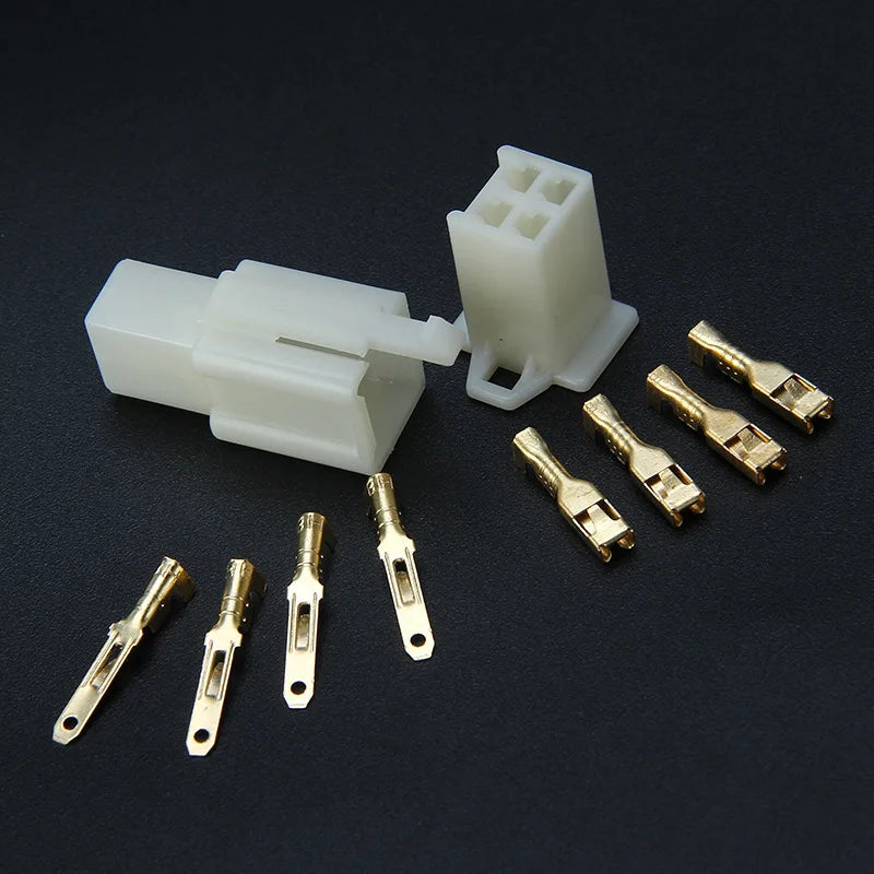 2/5/10 Sets 2.8mm Electrical Wire Connectors Kit Male Female Cable Terminal Plug for Cars Motorcycles 2/3/4/6/9 Pin Options