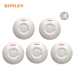 12V Wired PIR Motion Sensor Ceiling Detector 360 Degree Infrared Movement Detection N.O N.C Signal Output Link Wire Alarm System