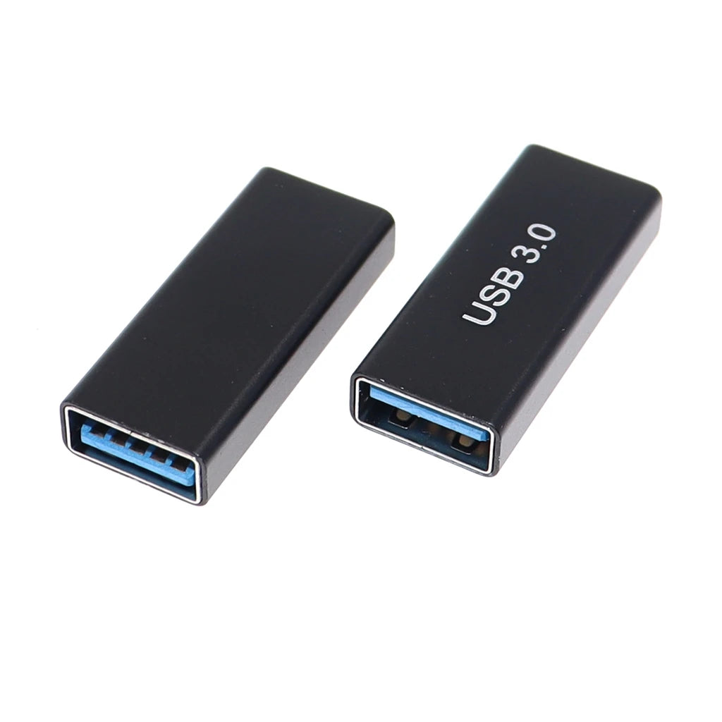 USB 3.0 Type A Female to A Female Connector Adapter AF to AF Coupler F/F Gender Changer Extender Converter for Laptop