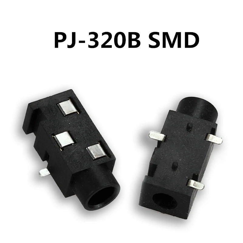5PCS 3.5MM Headphone Jack Audio Video Female Dual Channel Stereo Jack Socket Stereo Solder Panel Mount PJ313 PJ320 PJ325 PJ326