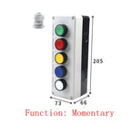 start and stop self-reset Momentary Waterproof button box switch emergency stop industrial control box