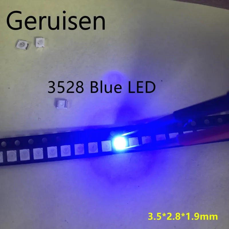 100pcs SMD 0402 0603 0805 2835 3528 1206 5050 5730 3014 4014 Diodo Blue light emitting diode SMD super bright LED 3V