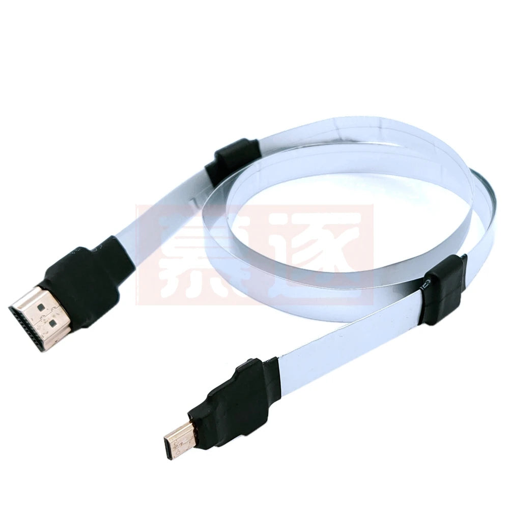 FPV Micro Mini HDTV-Male 90 Degree Connector FPC Flexible Flat HD Ribbon Cable FFC Pitch 20pin For Drone Gopro DSLR Gimbal Kit