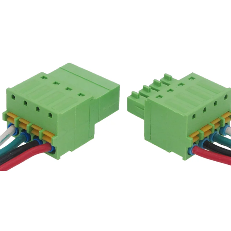 2/5/10 Pairs 15EDG 3.81mm Terminal Block Solder-free Male and Female Docking 3.81MM Screw-free Spring Terminal 2/3/4/5/6/7/8P