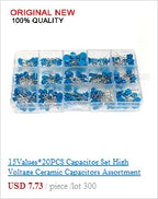 33ValuesX 20PCS=660PCS 1206 SMD Resistor Kit Assorted Kit 1ohm-1M Ohm 1%  Sample Kit