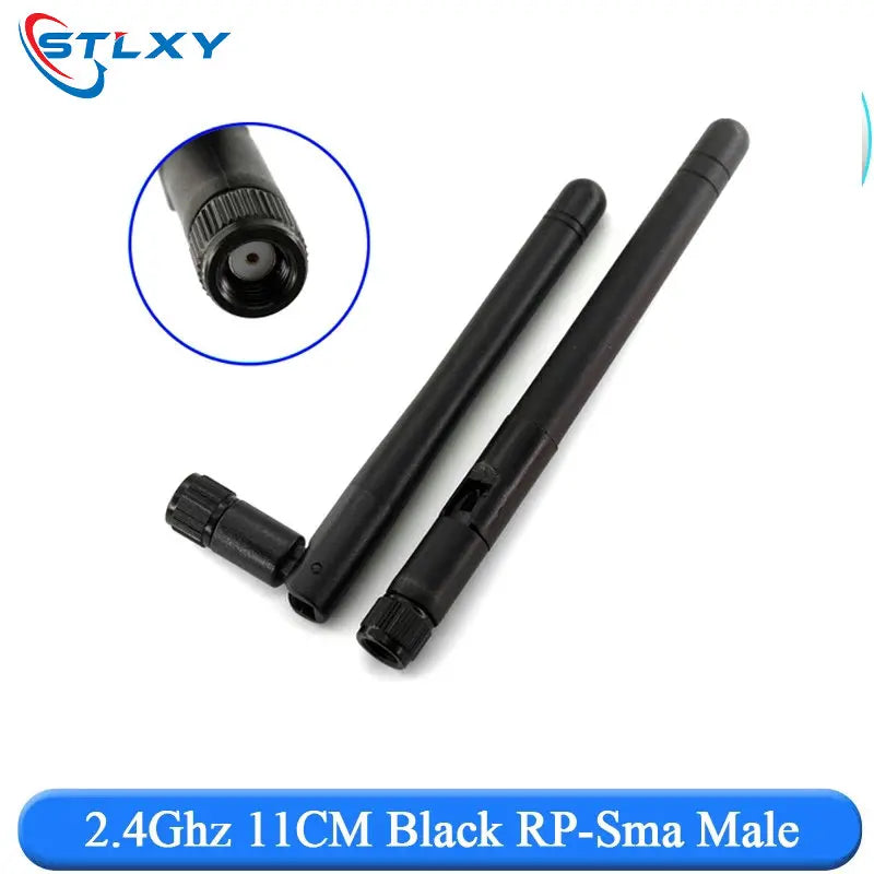 2PCS 2.4Ghz 3dbi WIFI Antenna 2.4G RP SMA Male Universal Antennas Amplifier WLAN Router Antenne Booster 2400-2500mhz