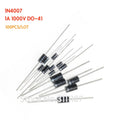 100PCS/LOT 1N4007 1A 1000V  4007  DO-41 Rectifier Diode IN4007 DIP 100%NEW & High quality