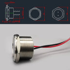 Stainless Steel Waterproof Piezo Touch Switches 16mm 19mm 22mm 25mm Normal Open Capacitive Momentary Push Button