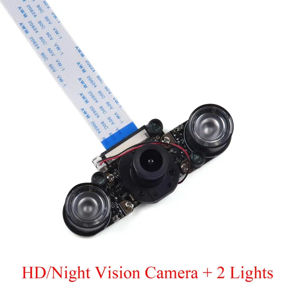 Raspberry Pi 4B Camera Module Night Vision 5MP Webcam With Infrared IR Sensor LED Light For Raspberry Pi 4B/3B+/3B