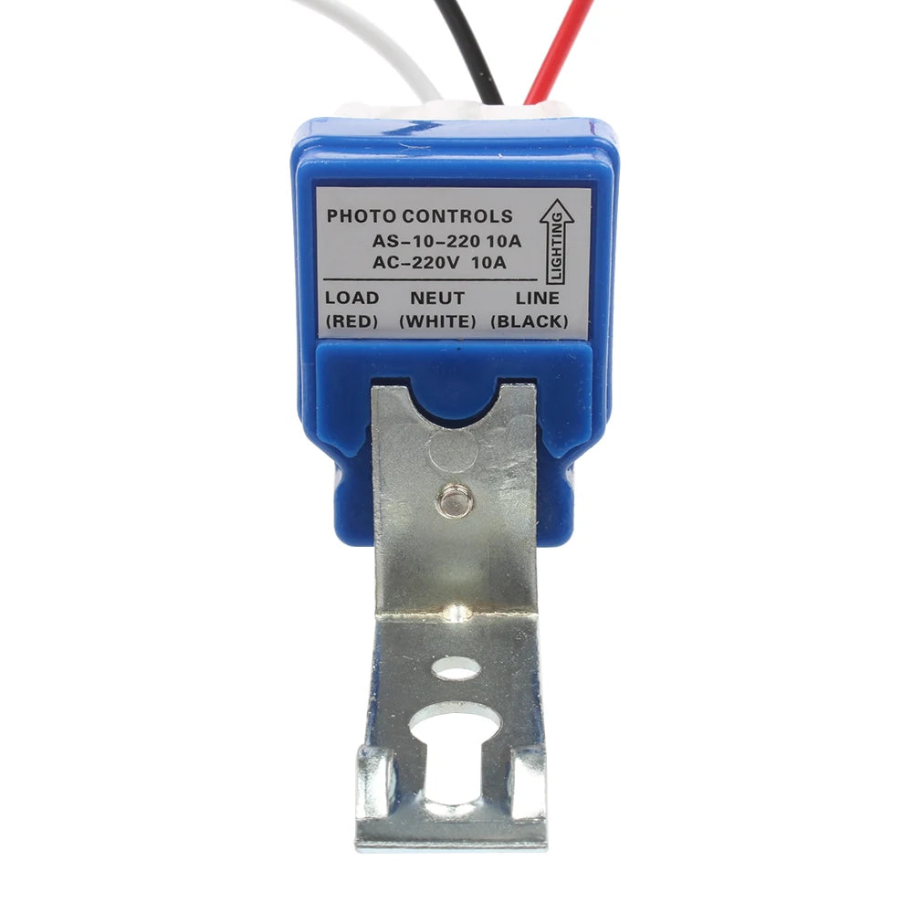 Automatic Auto On Off Photocell street Light Switch DC AC 12V 24V 110V 220V 50-60Hz 10A Photo Control Photoswitch Sensor Switch