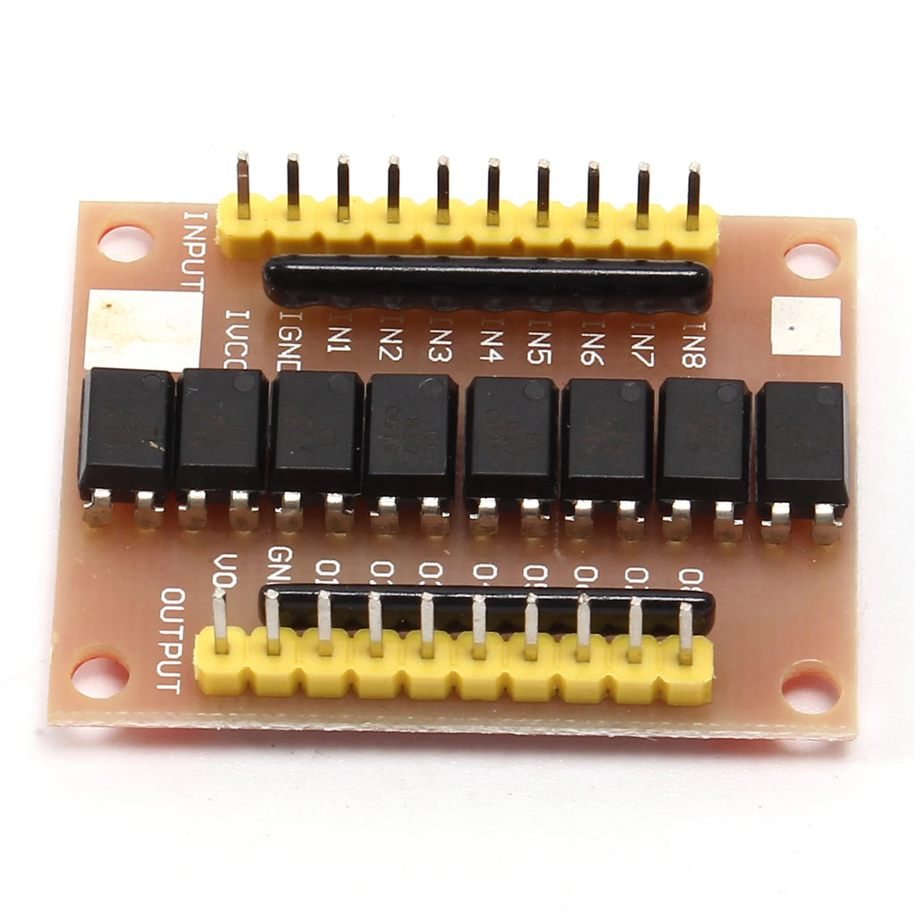 8 Channel Optocoupler Isolation Module Signal Voltage Converter PNP NPN Low High Level Output AC 110V 220V DC 3.3V 5V 12V 24V