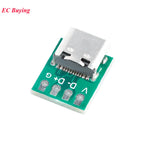 5PCS TYPE-C USB3.1 16 Pin Female to 2.54mm Type C Connector 16P Adapter Test PCB Board Plate Socket For Data Wire Cable Transfer