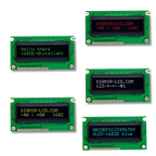 Hot Sale COB 16 PINS 84x44mm 5V Panel Balck Screen 16x2 LCD Display Module 16*2 1602 Charcter OLED