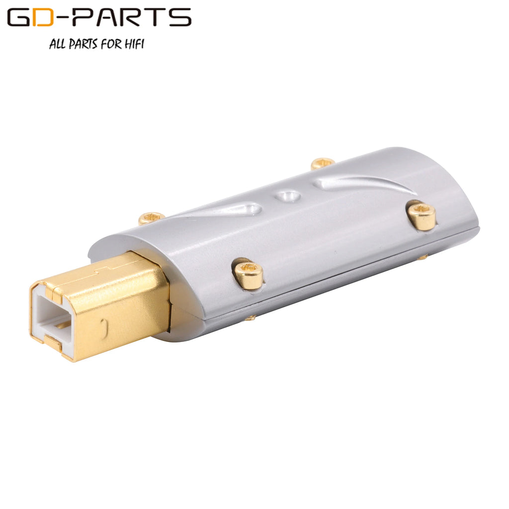 Viborg HI-END USB2.0 USB Plug Connector Type A B HiFi DIY DAC USB Cable 24K Gold Plated Bronze UA201 UB201
