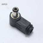 2PCS Male DC Power Plug Connector Angle 90 Degree L Shaped Plastic 5.5*2.5 5.5*2.1 4.8*1.7 4.0*1.7 3.5*1.35 3.5*1.1 2.5*0.7mm