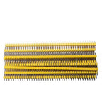 40 Pin 1x40 Single Row Male and Female 2.54 Breakable Pin Header PCB JST Connector Strip for Arduino Black