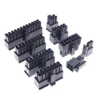 50pcs Micro-Fit 3.0 Connector Plug Receptacle Housing 2 Pin 4 6 8 10 12 14 16 18 20 22 24 CircuitsShell Power Cross 43025