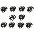 10PCS DC Power Connector pin 2.1x5.5mm Female Plug Jack + Male Plug Jack Socket Adapter PCB Mount DIY Adapter Connector 5.5x2.1