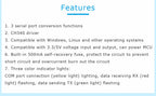 WitMotion USB-UART 6-In-1 Converter, Multifunctional USB-TTL/RS485/232, TTL-RS232/485,232-485)Serial Adapter, CH340/ CP2102 Chip