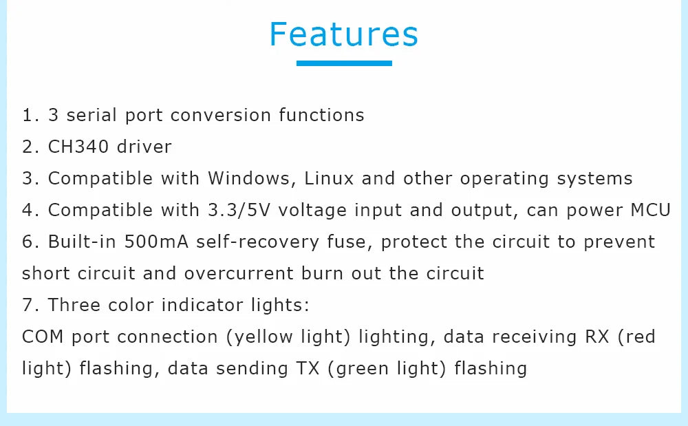 WitMotion USB-UART 6-In-1 Converter, Multifunctional USB-TTL/RS485/232, TTL-RS232/485,232-485)Serial Adapter, CH340/ CP2102 Chip