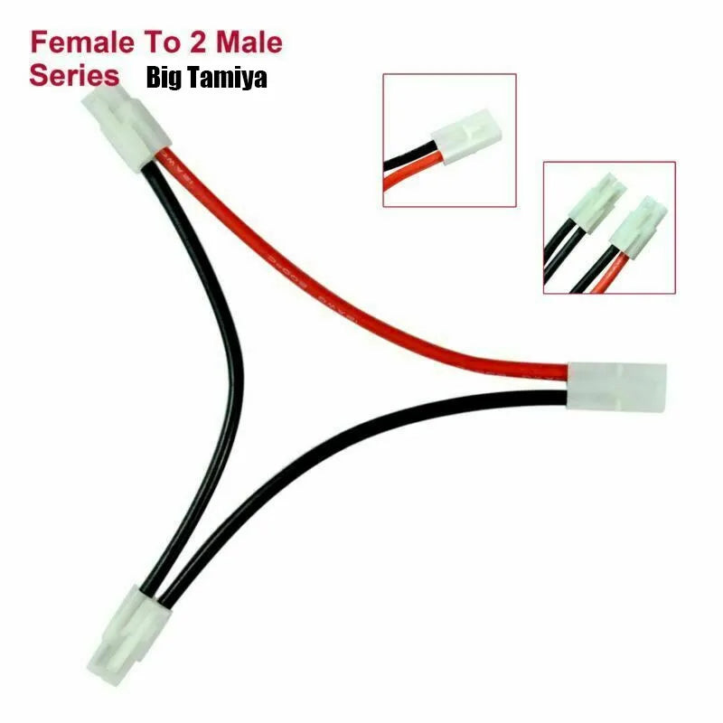 AMASS XT60 T Deans EC5 Tamiya XT90 EC3  XT150 Connector Deans Plug Silicone cable  Wiring Parallel Series for RC Lipo Battery