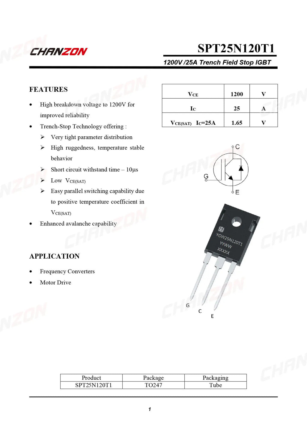 5pcs FGA25N120 TO-3P Field Effect Bipolar Junction Triode BJT IGBT Transistor High Powerful Fets 25A 1200V Integrated Circuits
