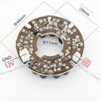 940nm 90 degrees CCTV Accessories infrared light 24 Grain IR LED board for Surveillance cameras night vision diameter 44mm