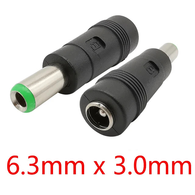 5Pcs DC Connectors 5.5x2.1mm Female to 5.5x2.5 5.5x1.7 6.0x4.4 6.3x3.0 4.8x1.7 4.0x1.7 3.5x1.35mm Male Laptop Power Plug Adapter