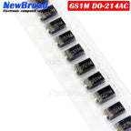 10PCS NEW High Voltage Fast Recovery Diode GS1M DO-214AC SMA 1000V 1A