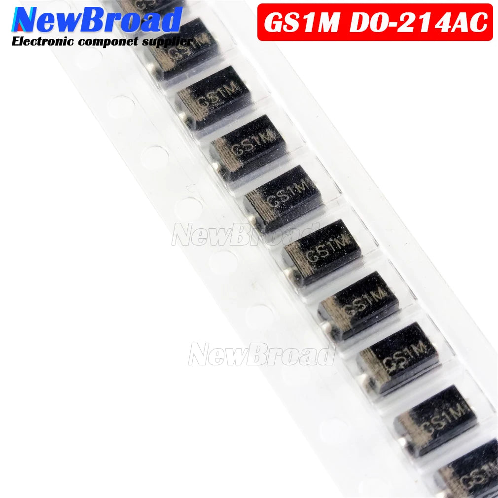 10PCS NEW High Voltage Fast Recovery Diode GS1M DO-214AC SMA 1000V 1A