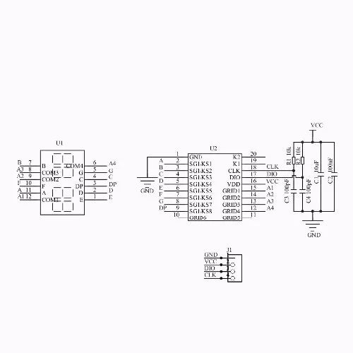 TM1637 LED Display Module For Arduino 7 Segment 4 Bits 0.36Inch Clock RED Anode Digital Tube Four Serial Driver Board Pack